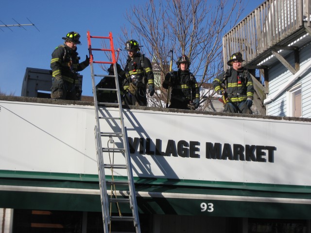 Members operate on the roof in Katonah December 07